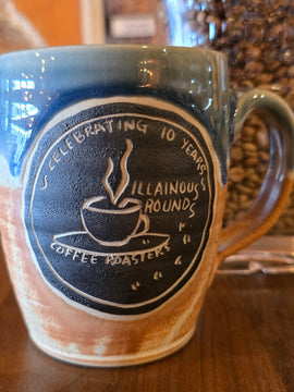 10th Anniversary VG Mug - Hand Thrown - Approx 12 oz