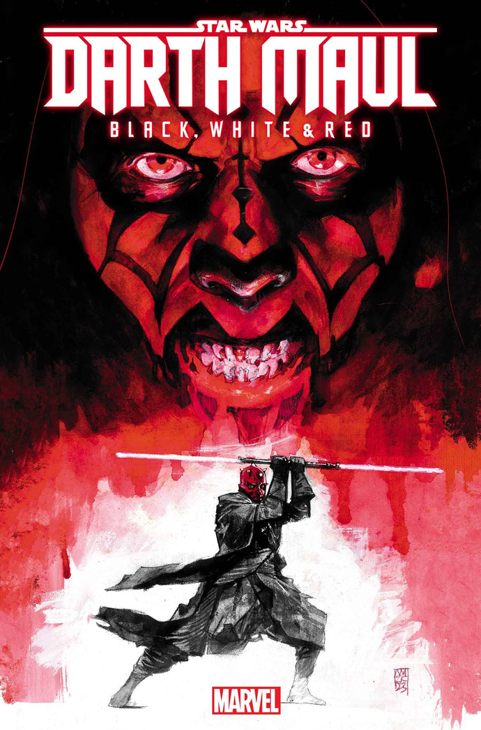 STAR WARS DARTH MAUL BLACK WHITE & RED #1