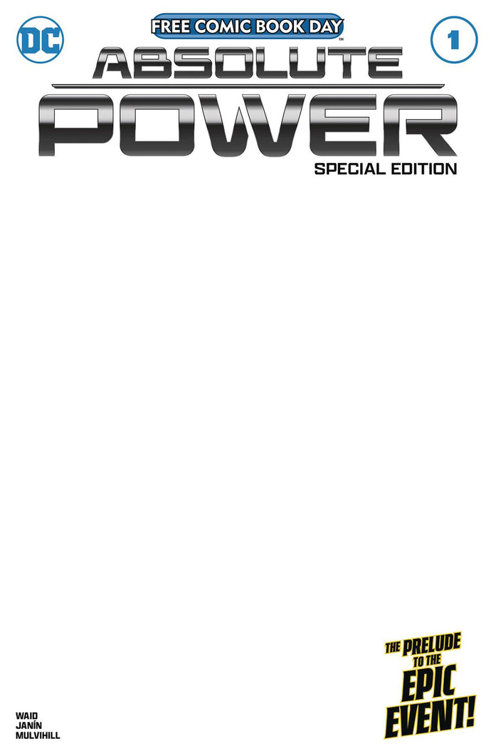 FCBD 2024 - ABSOLUTE POWER #1 SPECIAL EDITION BLANK VAR