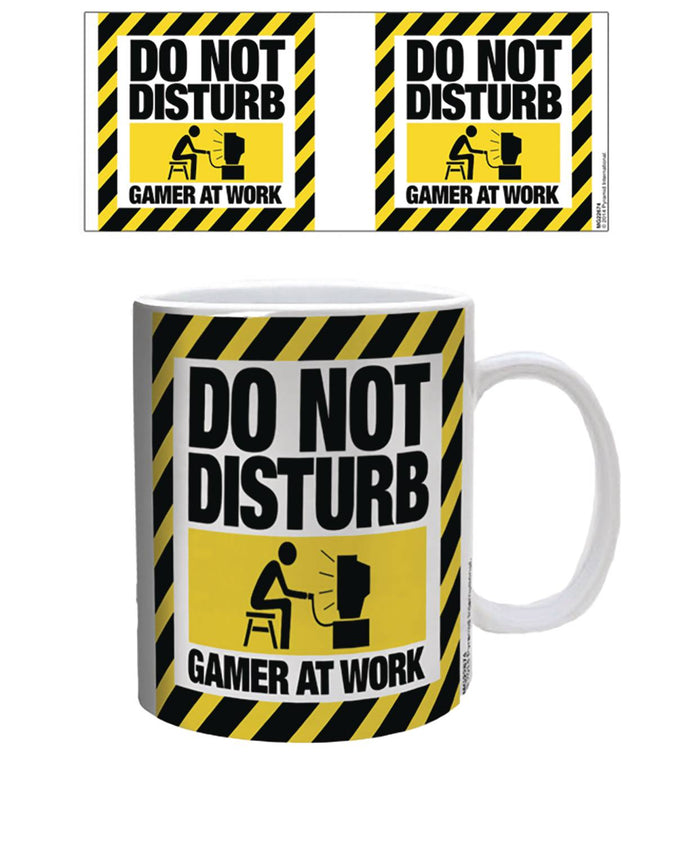DO NOT DISTURB GAMER AT WORK 11OZ CERAMIC MUG