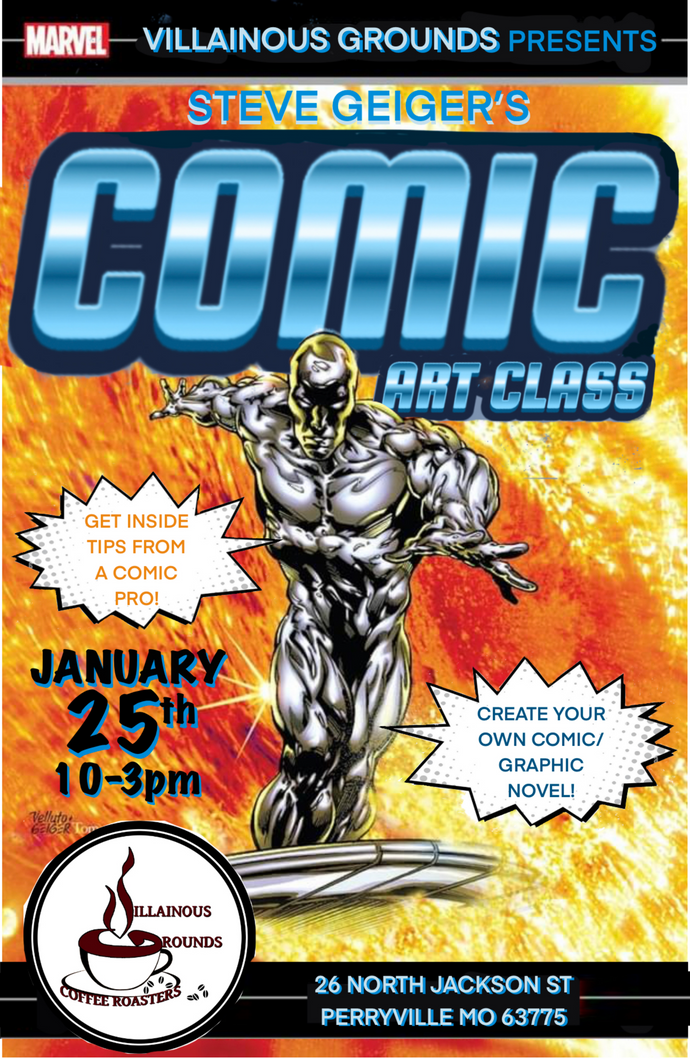 Comic Art Class with Steve Geiger - Jan 25th 10a-3p