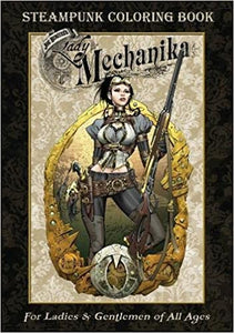 LADY MECHANIKA STEAMPUNK COLORING BOOK TP VOL 01 - slightly creased cover
