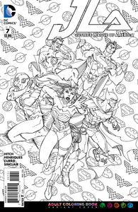 JUSTICE LEAGUE OF AMERICA #7 ADULT COLORING BOOK VAR ED (RES