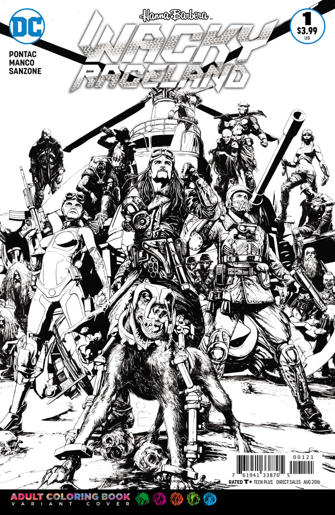 WACKY RACELAND #1 COLORING BOOK VAR ED