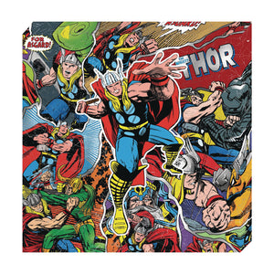 THOR ACTION METALLIC CANVAS ART