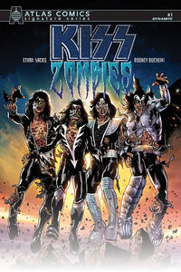 KISS ZOMBIES #1 SACKS SGN ATLAS ED (C: 0-1-2)