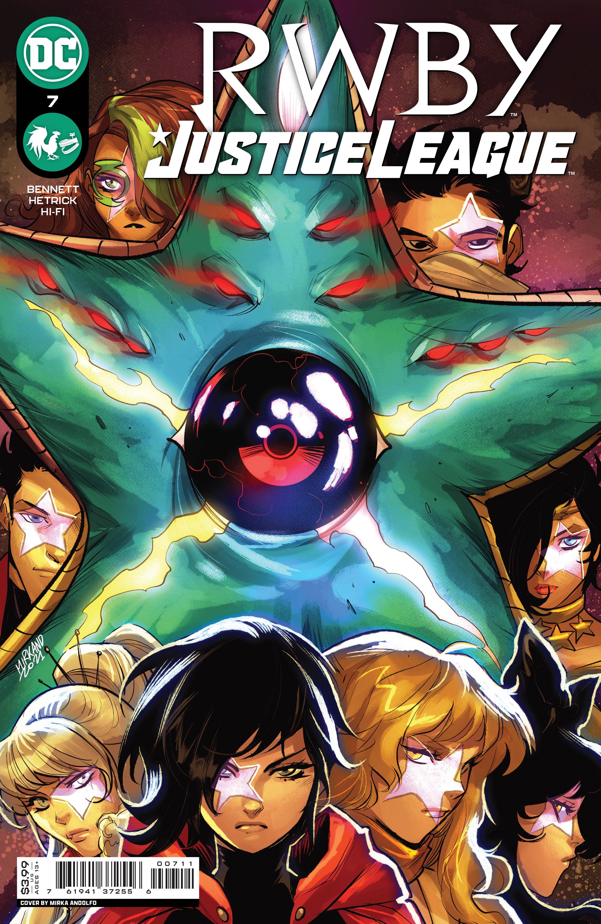 RWBY JUSTICE LEAGUE #7 (OF 7) CVR A ANDOLFO – Villainous Grounds