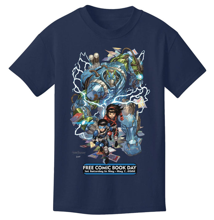 FCBD 2022 COMM ARTIST KIRKHAM BLUE T/S XL