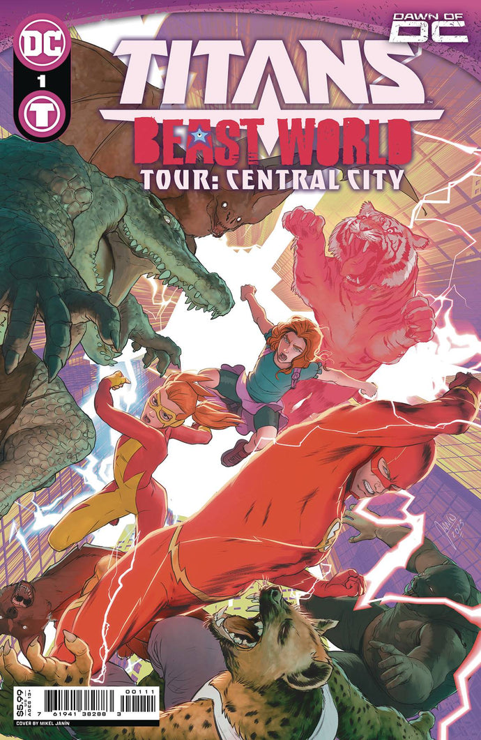 TITANS BEAST WORLD TOUR CENTRAL CITY #1 OS CVR A MIKEL JANIN