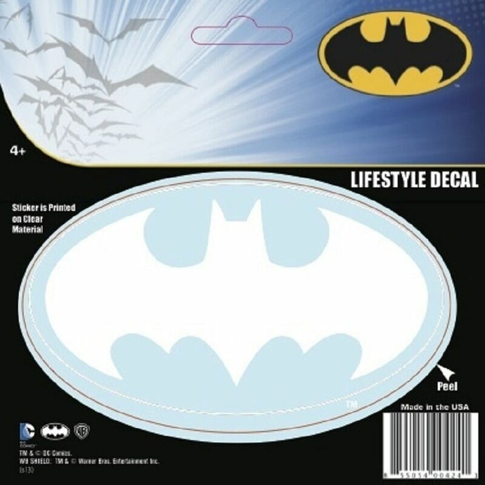 Batman White Logo Symbol DC Comics Decal