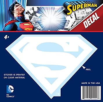 DC Comics Superman Logo Decal (White)