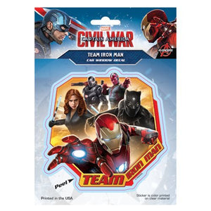 Captain America: Civil War Team Iron Man Decal