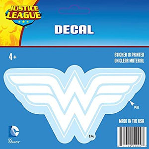 DC Comics Car Window Decal Justice League Wonder Woman Logo White