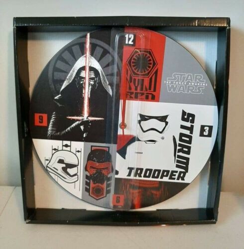 Star Wars The Force Awakens Storm Trooper Battery Wood Wall Clock